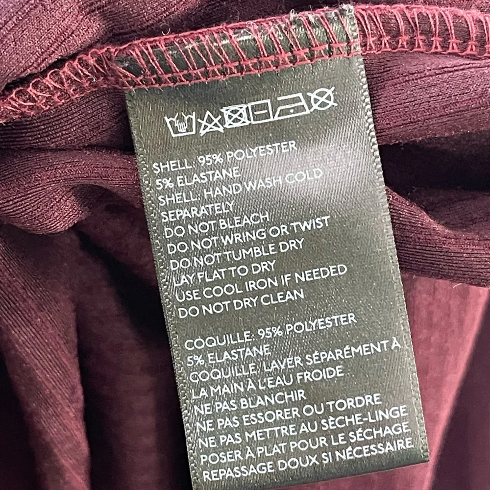 UO Silence + Noise Burgundy Sleeveless Mock Neck Maxi Sweater Dress - small